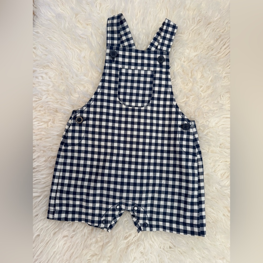 Carter’s Plaid Overall Shorts 3-6 month